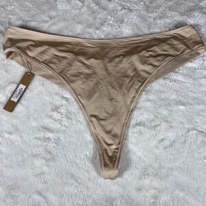Skims Fits Everybody Thong Sand Beige PN-THG-2867 Womens Plus Size 3X NWT